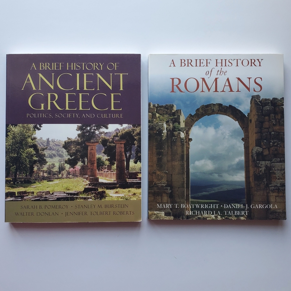 A Brief History of Ancient Greece and A Brief History of the Romans - paperback